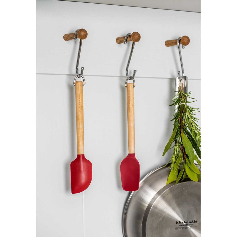 KitchenAid Birchwood Mini Spatulas Set Of Two Empire Red image number 3